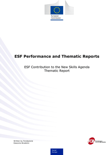 ESF Performance and Thematic Reports ESF Contribution to the New Skills Agenda Final Report 