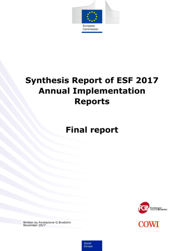 Synthesis Report of ESF 2017 Annual Implementation Reports
