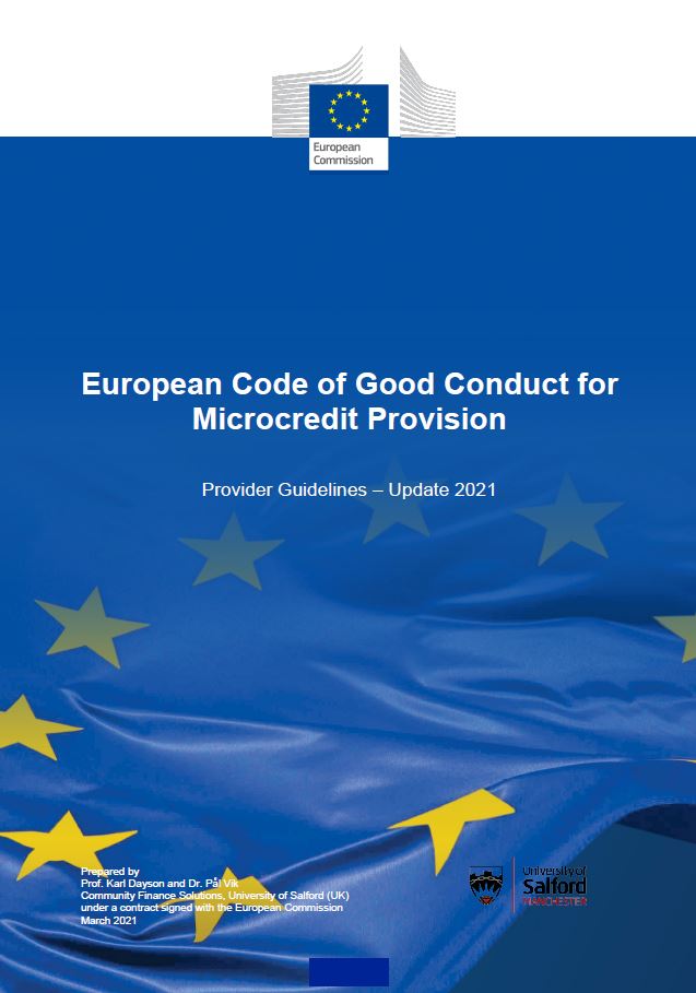 Méthodologie de suivi de la mise en oeuvre du «Code européen de bonne conduite pour l’octroi de microcrédits» par les fournisseurs de microcrédits - Orientations à l’intention des fournisseurs de microcrédits - Version 2.0