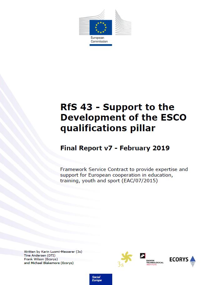 Report on the qualifications pillar of ESCO