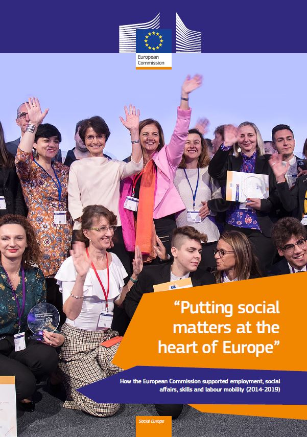 ”Sociālo jautājumu izvirzīšana Eiropas centrā” Kā Eiropas Komisija atbalstīja nodarbinātību, sociālās lietas, prasmes un darbaspēka mobilitāti  - 2014.‑2019. gads