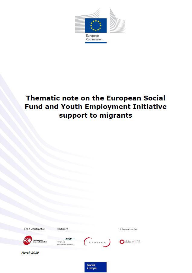 Thematic note on the European Social Fund and Youth Employment Initiative support to migrants