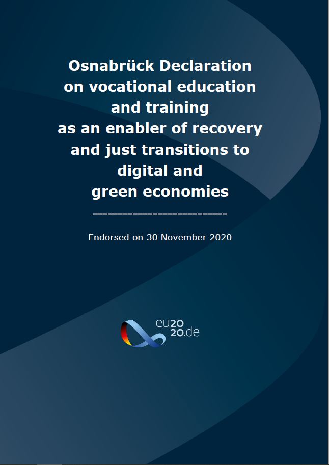 Osnabriuko deklaracija dėl profesinio rengimo ir mokymo kaip ekonomikos atsigavimo ir teisingo perėjimo prie skaitmeninės ir žaliosios ekonomikos įgalinimo priemonės