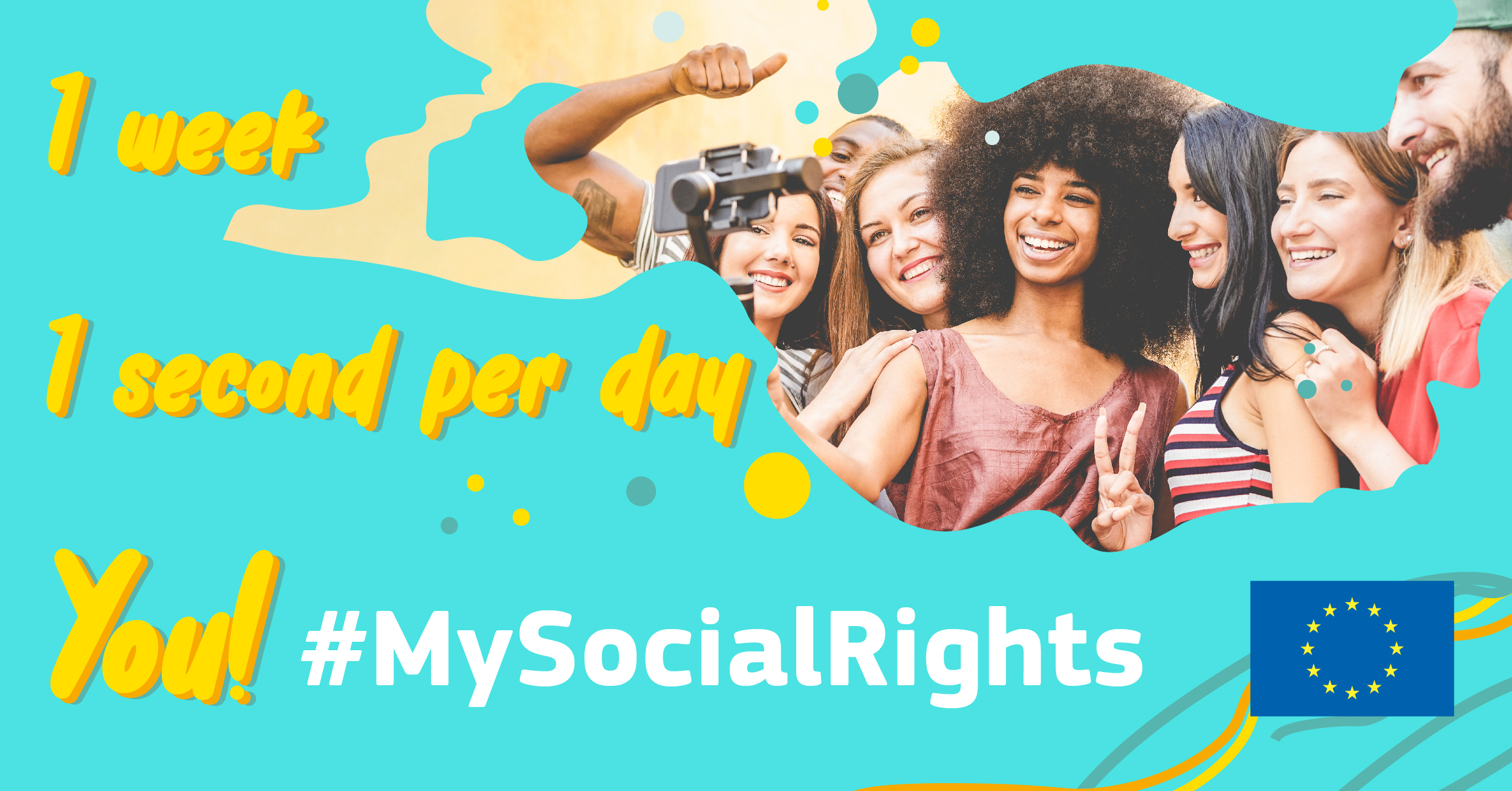 #MySocialRights video competition banner, stating on the legend 