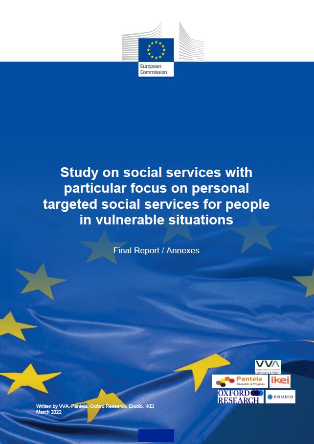 Study on social services with particular focus on personal targeted social services for people in vulnerable situations - Annexes