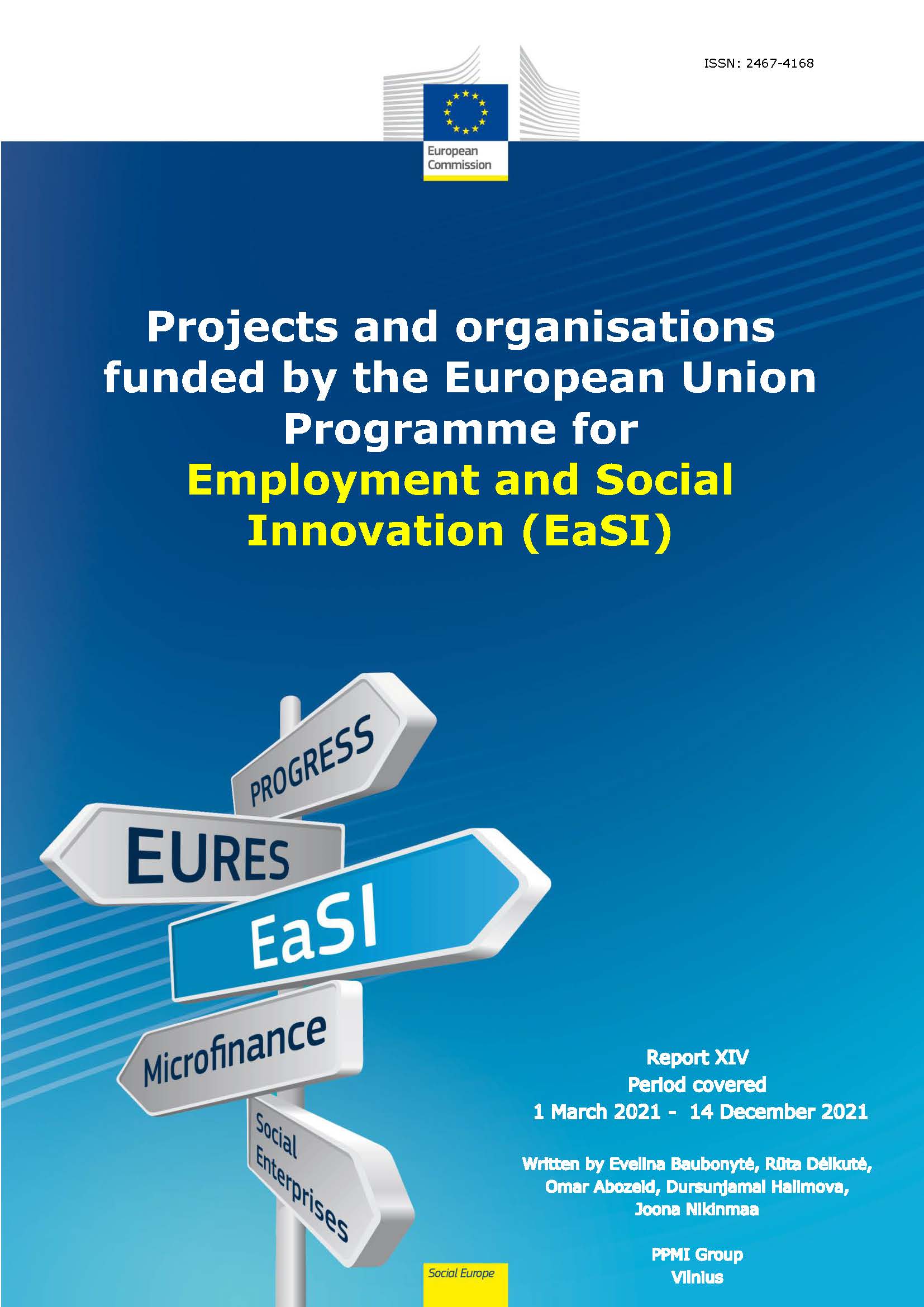 Monitoring good practices in the areas of Employment, Social affairs and Inclusion – EaSI projects and organisations - Report 14 - 2021