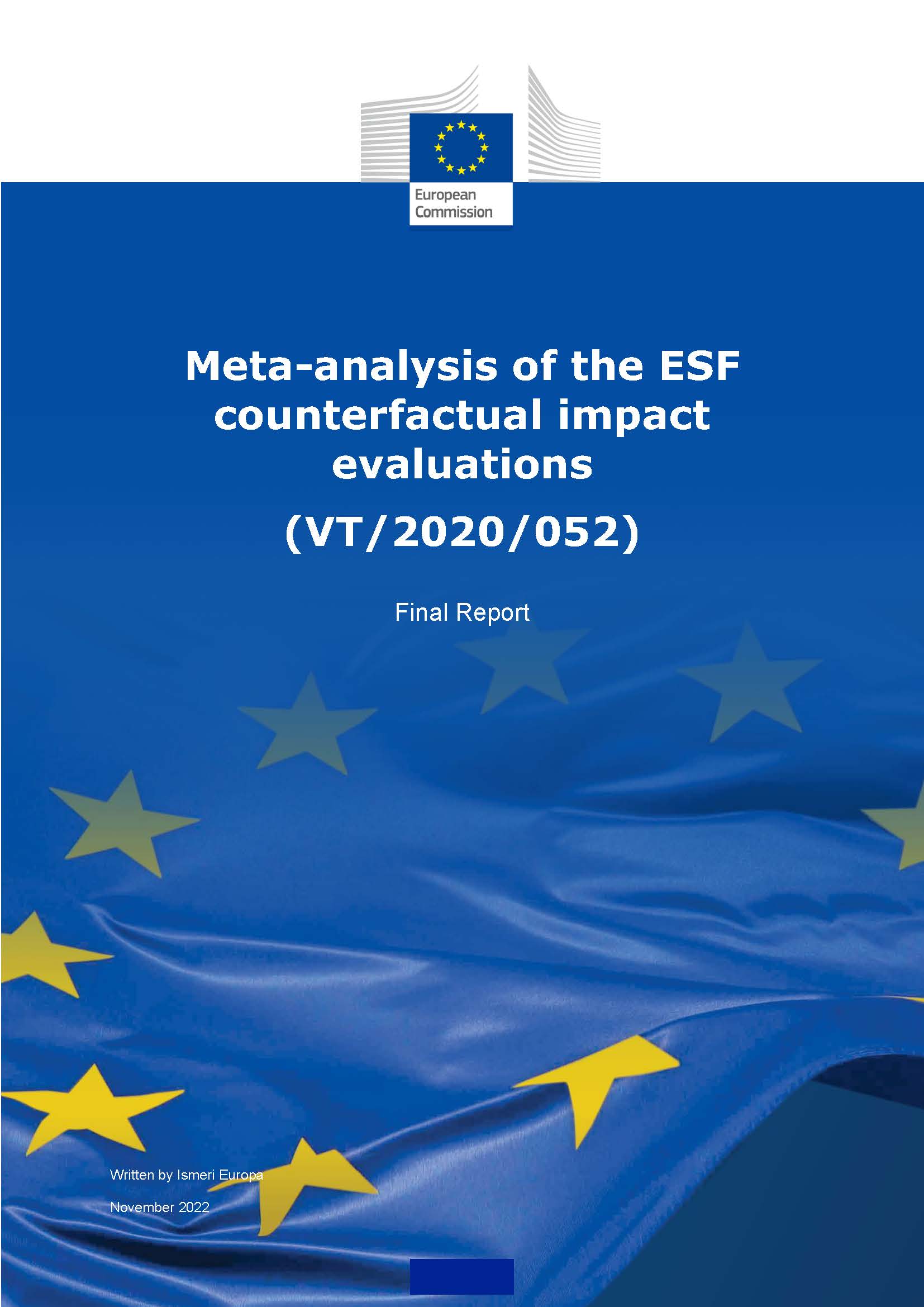 Meta-analysis of the ESF counterfactual impact evaluations