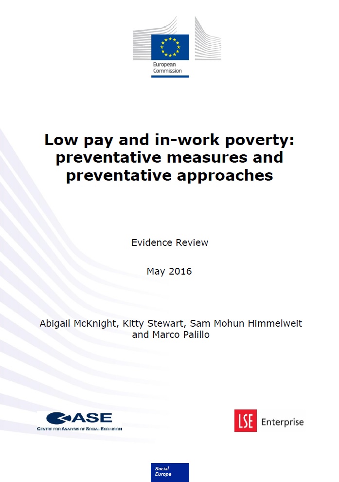 Evidence review - Low pay and in-work poverty: preventative measures and preventative approaches
