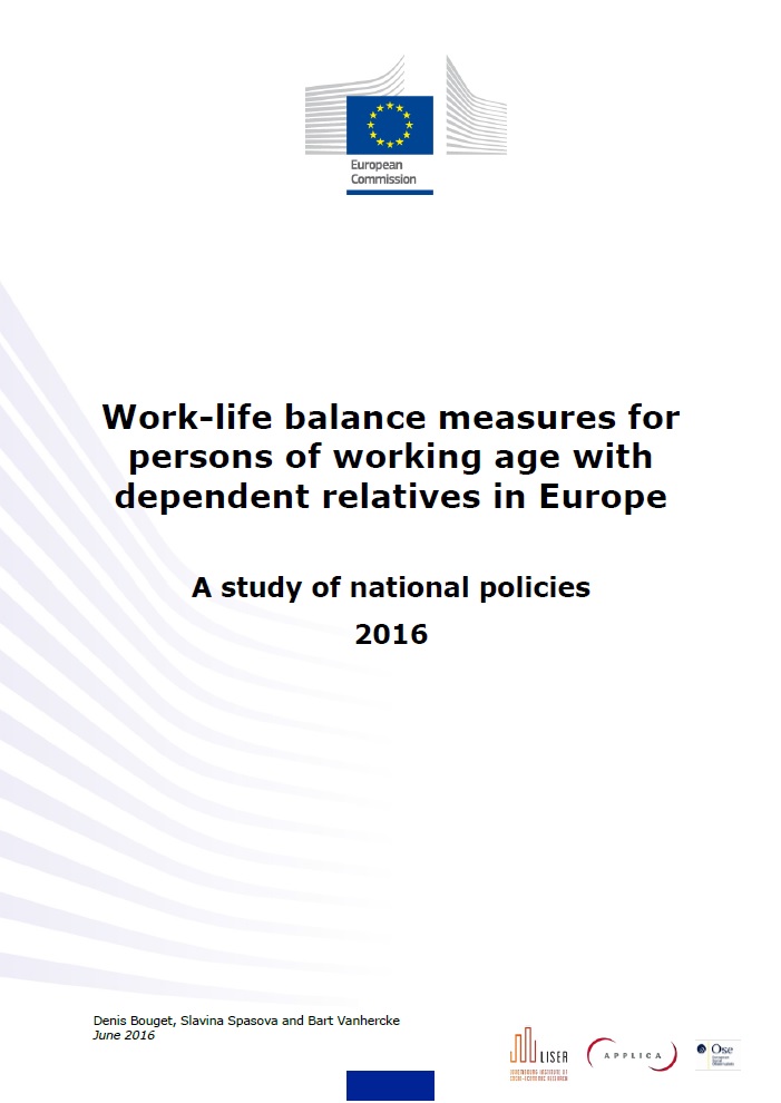 Work-life balance measures for persons of working age with dependent relatives in Europe - A study of national policies