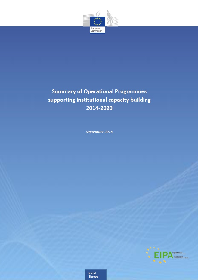 Summary of operational programmes supporting institutional capacity building 2014-2020