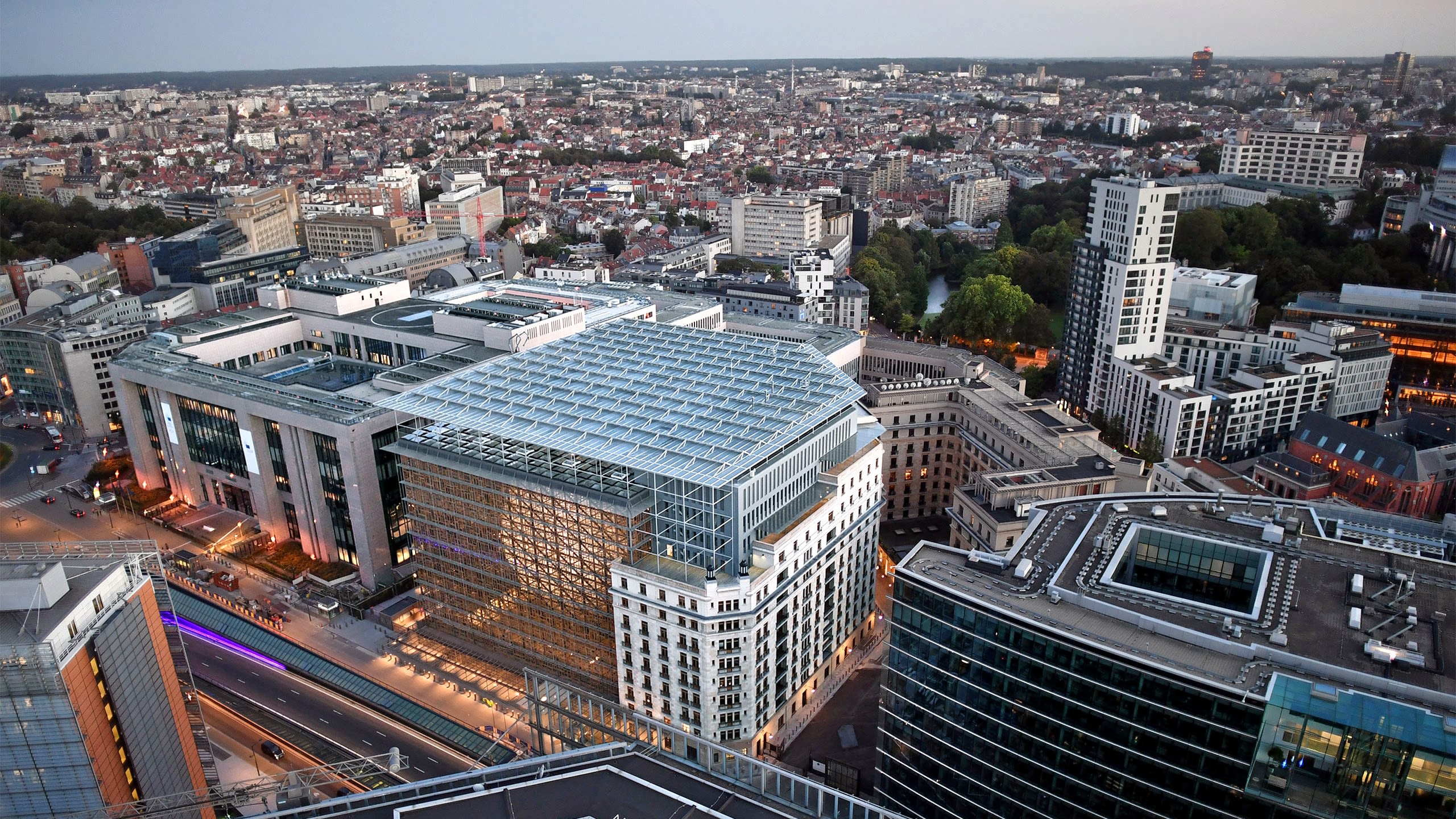 The buildings of the Council of the EU and European Council in Brussels