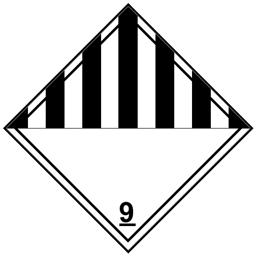 Etiqueta de Simbologia de Risco - Tóxico 6